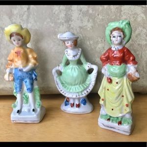 Trio of vintage figurines, made in Occupied Japan